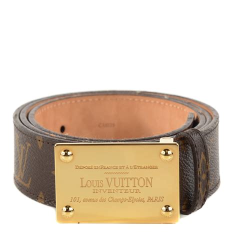 louis vuitton inventeur belt white|genuine louis vuitton belt.